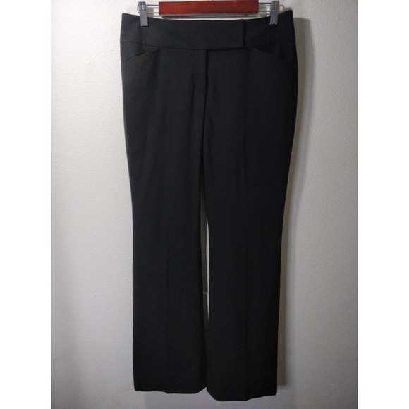 Classiques Entier Black Wide Leg Wool Blend Trousers Size 4